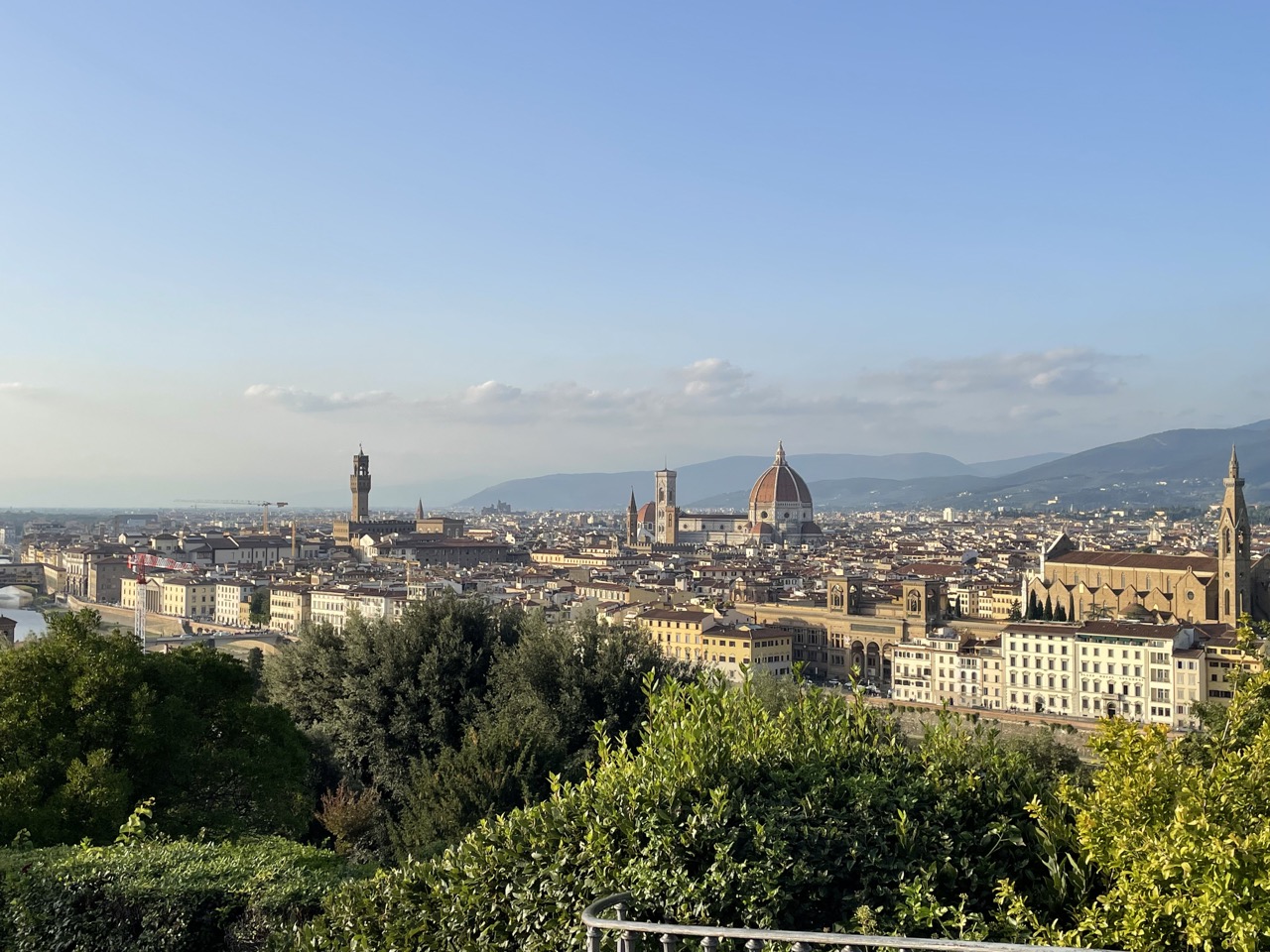 Ansicht von Florenz aus dem Giardino Bardini